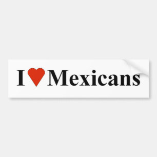 Autocollant De Voiture I Mexicains de coeur