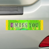 Autocollant De Voiture I Miss You, I'm Board : Drôle Text Cote Art (En voiture)
