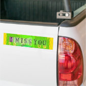 Autocollant De Voiture I Miss You, I'm Board : Drôle Text Cote Art (Sur camion)