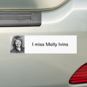 Autocollant De Voiture I Mlle Molly Ivins (En voiture)