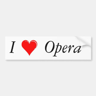 Autocollant De Voiture I opéra de coeur