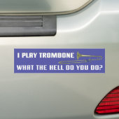 Autocollant De Voiture I Play Trombone (En voiture)