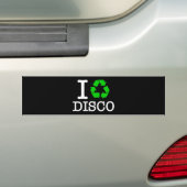 Autocollant De Voiture I Recycle Disco (En voiture)