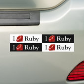 Autocollant De Voiture I rubis de gemme (4-up) (En voiture)