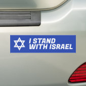Autocollant De Voiture I Stand with Israel (En voiture)