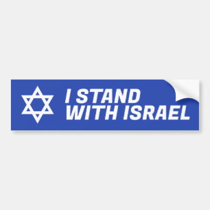 Autocollant De Voiture I Stand with Israel