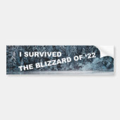 Autocollant De Voiture I Survived Blizzard Of 2022 (Devant)