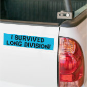Autocollant De Voiture I Survived long Division (Sur camion)