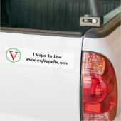 Autocollant De Voiture I Vape à vivre (Sur camion)