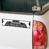 Autocollant De Voiture iCarry/a armé et a formé - le pare-chocs Sticker2 (Sur camion)