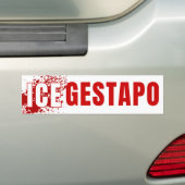 Autocollant De Voiture ICE Equals Gestapo Anti Trump (En voiture)