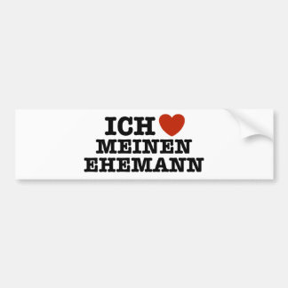 Autocollant De Voiture Ich Liebe Meinen Ehemann