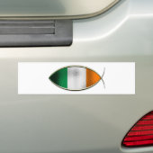 Autocollant De Voiture Ichthus - drapeau irlandais (En voiture)