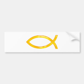 Autocollant De Voiture Ichthus - symbole chrétien de poissons