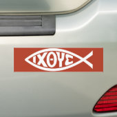 Autocollant De Voiture Ichthys (symbole chrétien de poissons) (En voiture)