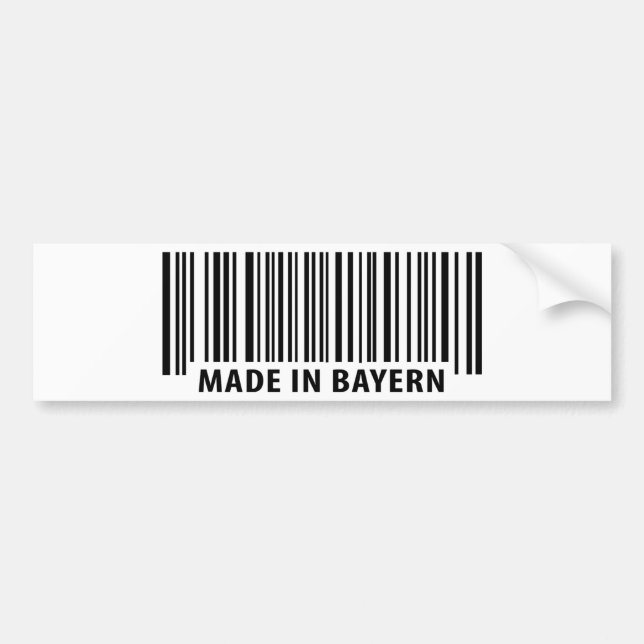 Autocollant De Voiture icône de code-barres Bayern (Devant)