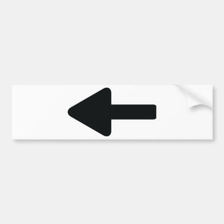 Autocollant De Voiture icône de flèche gauche