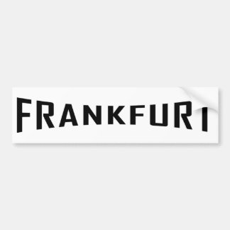Autocollant De Voiture icône de Francfort noir