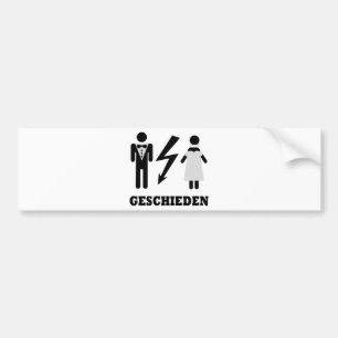 Autocollant De Voiture icône geschieden