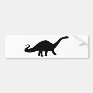 Autocollant De Voiture icône noire de dinosaure