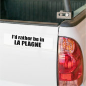 Autocollant De Voiture I'd Rather Be In La Plagne France (Sur camion)