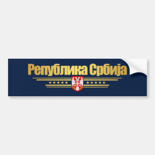 Autocollant De Voiture Idées cadeaux "Serbian Pride"