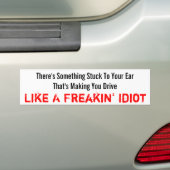 Autocollant De Voiture Idiot de Freakin (En voiture)