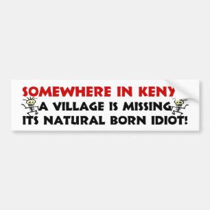 Autocollant De Voiture Idiot de naissance