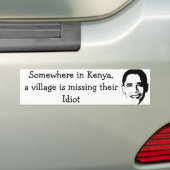 Autocollant De Voiture Idiot de village (En voiture)