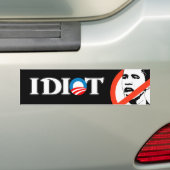 Autocollant De Voiture Idiot Obama (En voiture)
