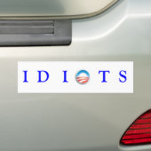 AUTOCOLLANT DE VOITURE IDIOTS (En voiture)