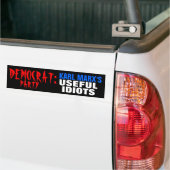 Autocollant De Voiture Idiots utiles de partie de Démocrate (Sur camion)
