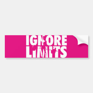 Autocollant De Voiture IGNORE LIMITS - Motivation pour l'haltérophilie de