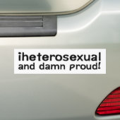 Autocollant De Voiture iheterosexual (En voiture)