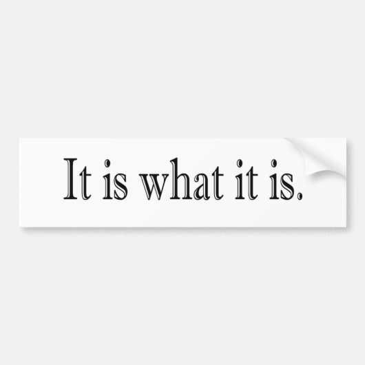 Autocollant De Voiture Il est ce qui est il (Devant)