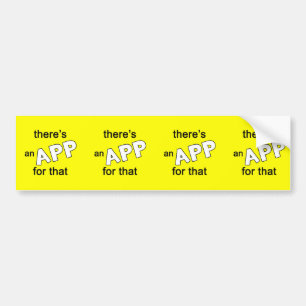 Autocollant De Voiture Il y a un $$etAPP pour cela