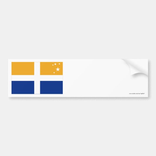 Autocollant De Voiture Îles de drapeau de Scilly (Devant)