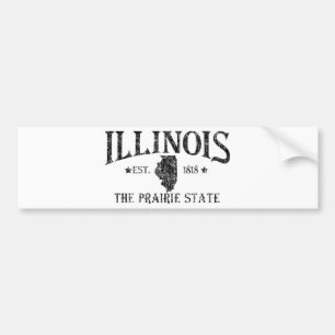 Autocollant De Voiture Illinois