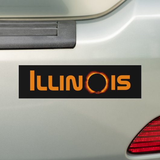 Autocollant De Voiture Illinois 2024 Total Solaire Eclipse (En voiture)