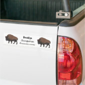 Autocollant De Voiture Illustration de bison (Sur camion)