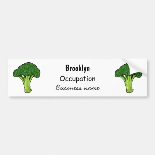 Autocollant De Voiture Illustration de Broccoli (Devant)