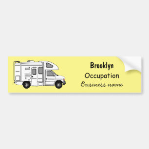Autocollant De Voiture Illustration de dessin animé Campervan