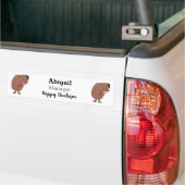 Autocollant De Voiture Illustration de dessin animé de capybara ukulele (Sur camion)