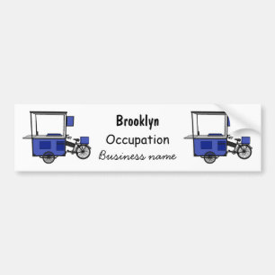 Autocollant De Voiture Illustration de dessin animé de chariot de nourrit