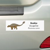 Autocollant De Voiture Illustration de dinosaure blindé Ankylosaurus (En voiture)