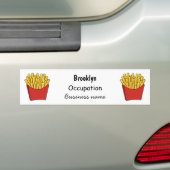 Autocollant De Voiture Illustration de frites (En voiture)