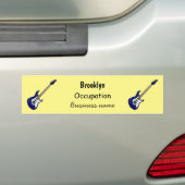 Autocollant De Voiture Illustration de guitare électrique (En voiture)