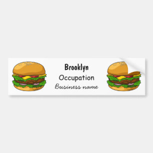 Autocollant De Voiture Illustration de Hamburger