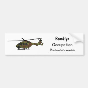 Autocollant De Voiture Illustration de l'hélicoptère de l'armée