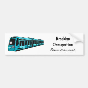Autocollant De Voiture Illustration de locomotive électrique